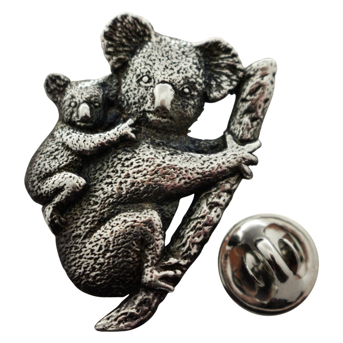 Koala Pin ~ Antiqued Pewter ~ Lapel Pin ~ Sarah's Treats & Treasures
